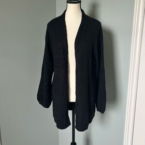 🔥🆕🔥 The Drop Black Open-Front Cardigan - Size Large